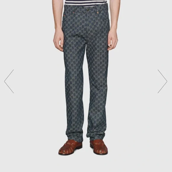 Gucci | Jeans | Gucci Eco Washed Gg Denim Pant | Poshmark
